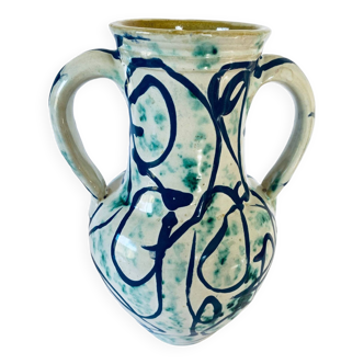 Vase with 2 handles, Comporta ceramic