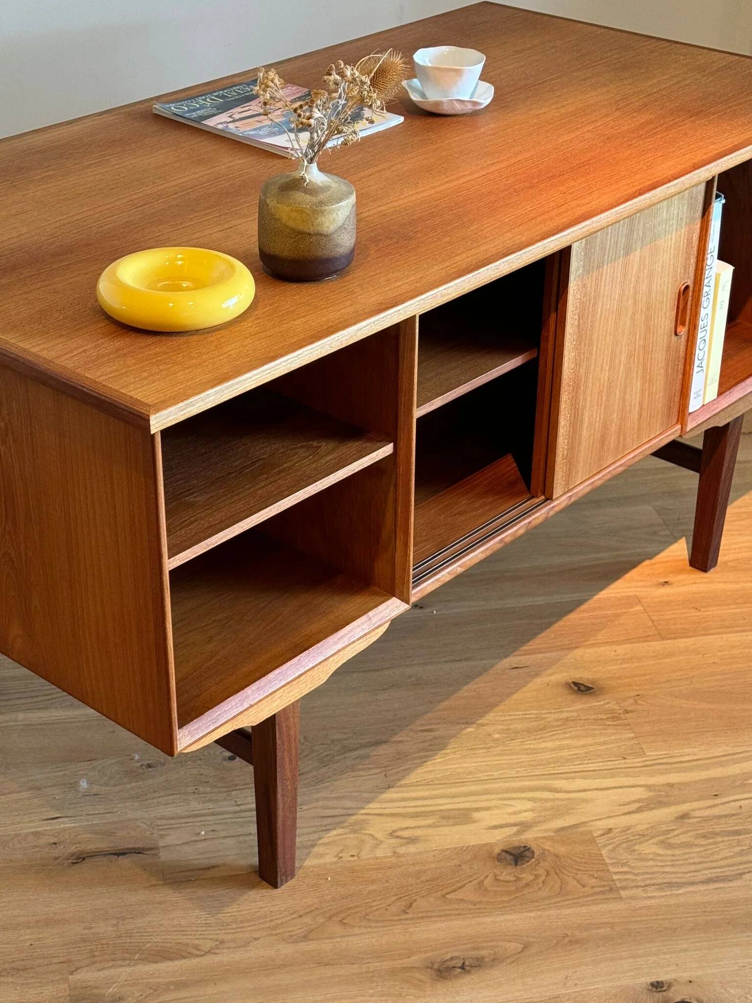 Vintage Scandinavian oak desk "Karl"