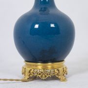 Lamp in Paris porcelain and gilded bronze, circa 1880