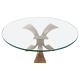 Vintage brutalist coffee table in bronze from the 1960s.