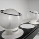Big Clan table lamps by Harvey Guzzini & Studio 6G for Meblo, 1960s