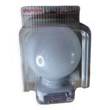 Opaline globe wall light with speckled plastic support dp 1123604