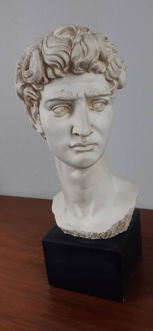Large vintage bust "David" by Michelangelo