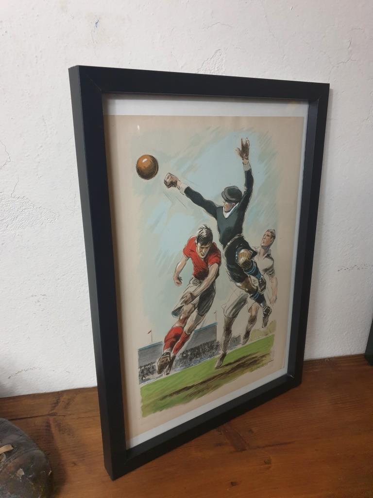 Illustration of Foot 40s - Vintage Sport
