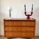 Commode coiffeuse scandinave en teck design danois années 60