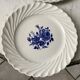 set of 5 F&G Lunéville flower dessert plates 60s
