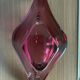 Murano art glass centrepiece bowl, ruby red, Italy, 1970s