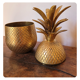 Pineapple shaped covered pot