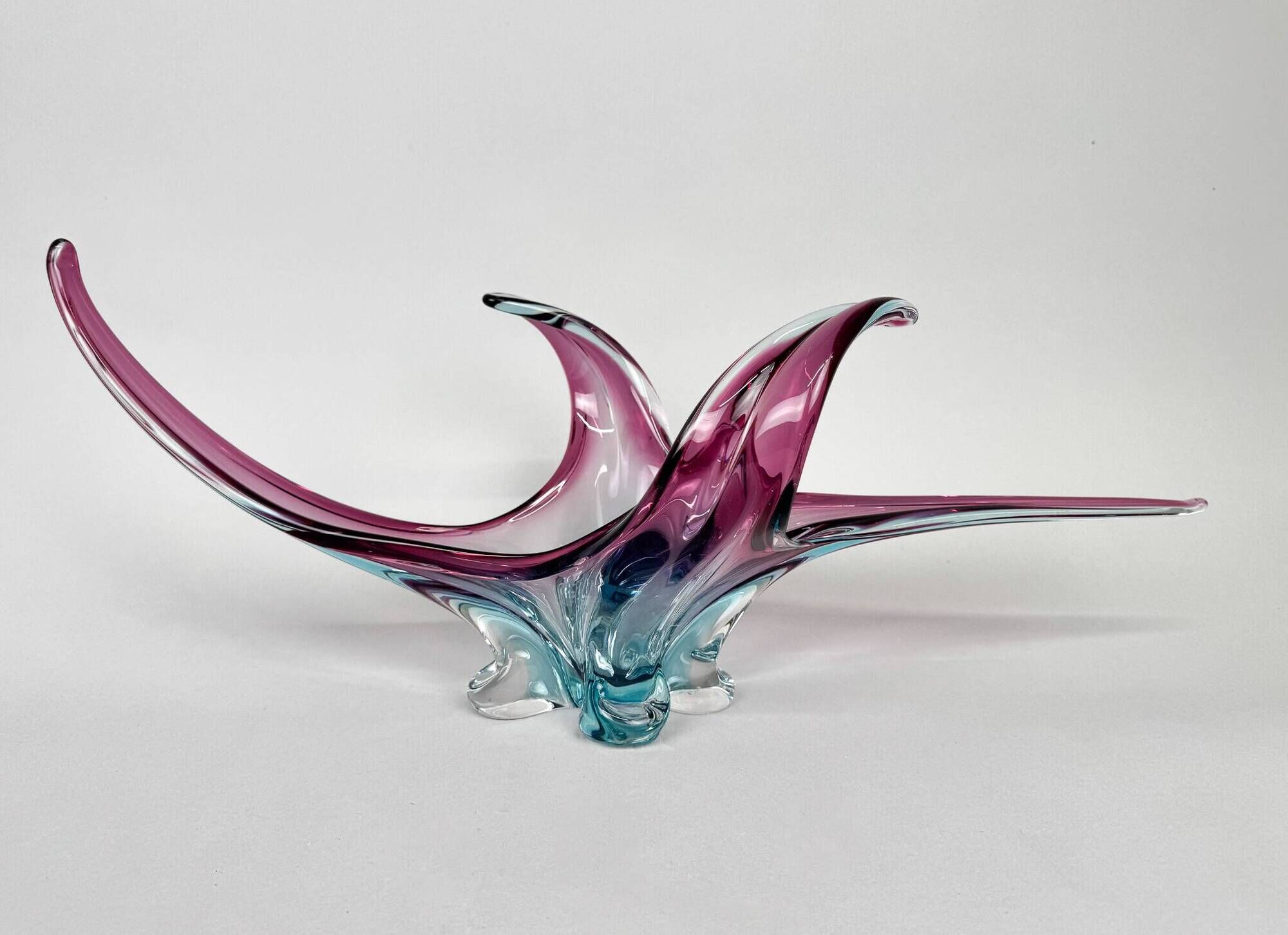 Bol en verre de Murano XXL du milieu du siècle, Italie