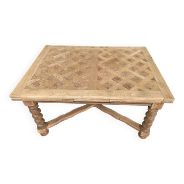 Table à manger de monastère XVIIIème rénovée en chêne massif 250cm