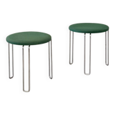 Paire de tabourets vintage design italien année 80