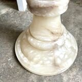 Column, alabaster saddle