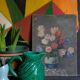 Table oil on cardboard the tulips hatched 30s