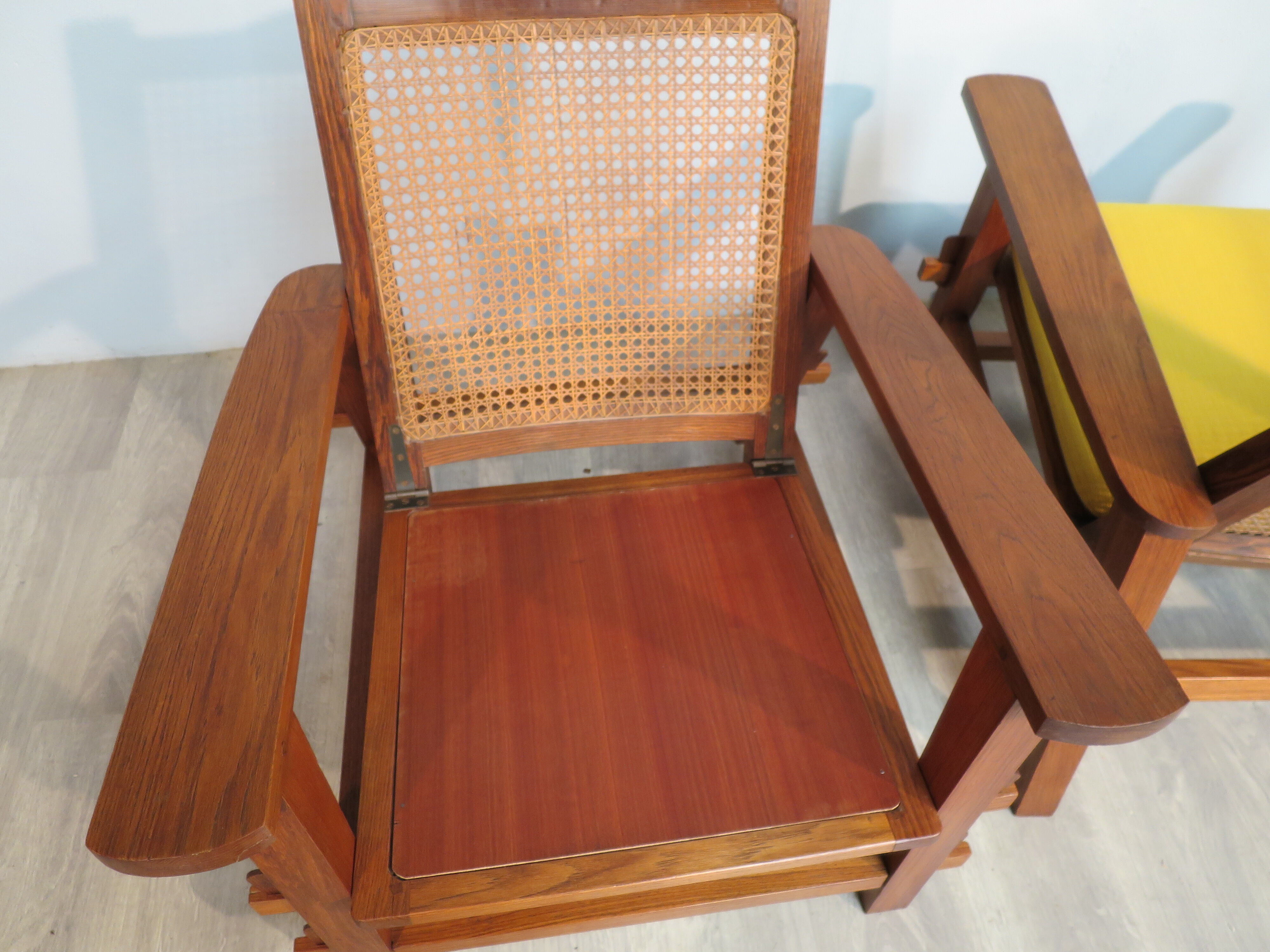 Colonial-style armchairs