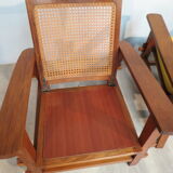 Colonial-style armchairs