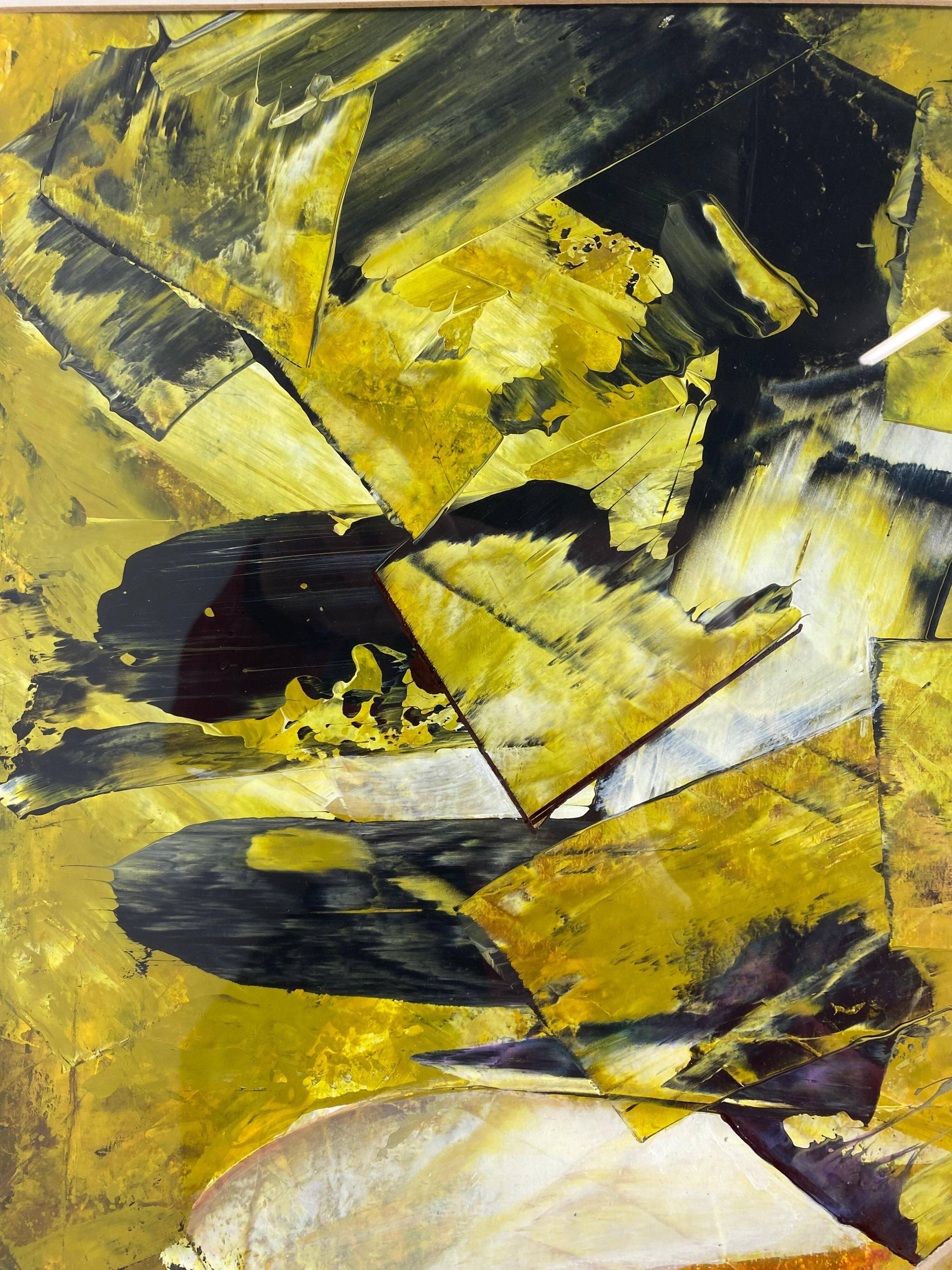 Waves of Gold Modern Abstraction by Juraj Huliak