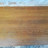 Oak table with two extensions