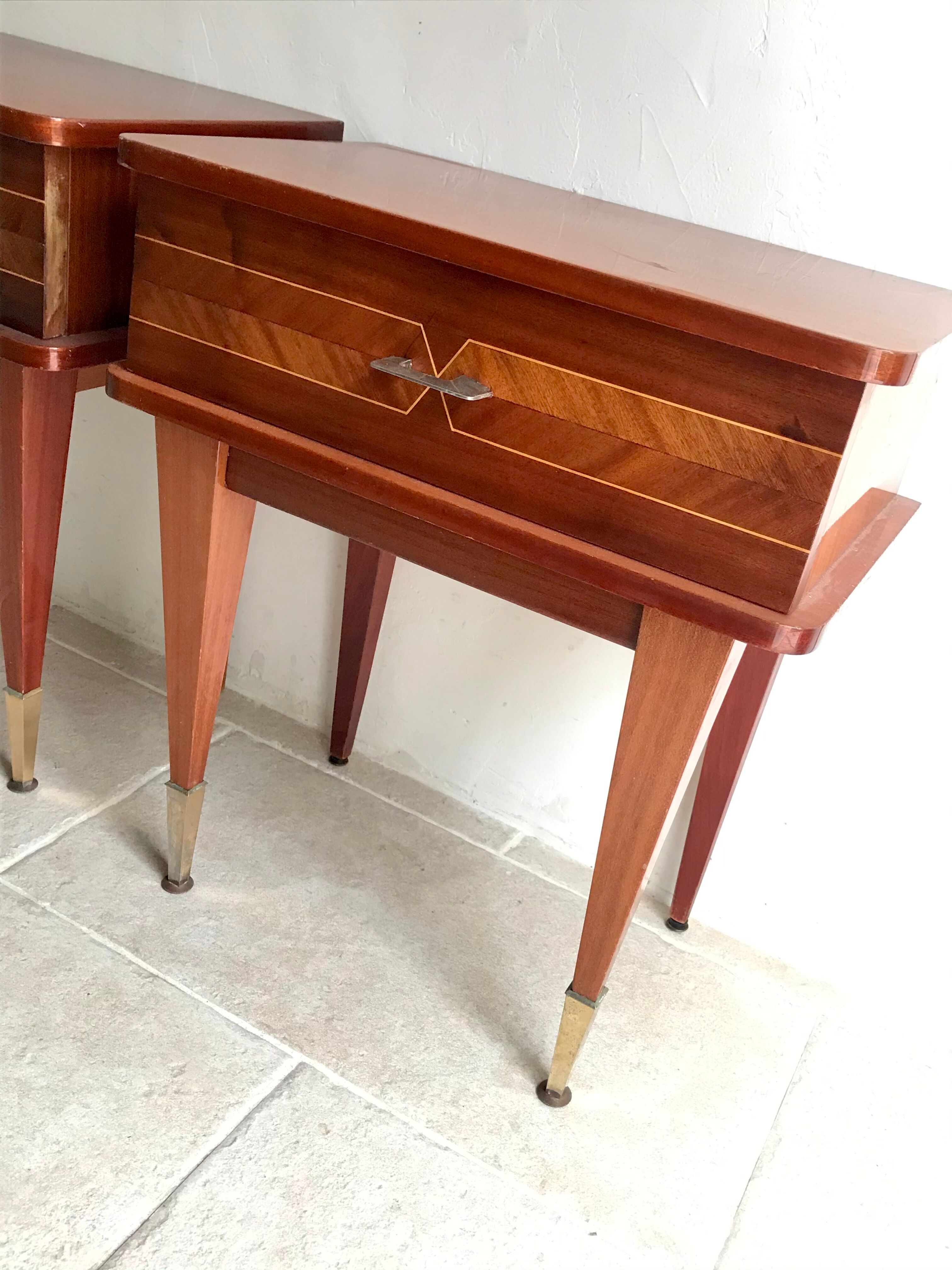 Pair of vintage bedside tables