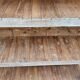 Old rack - workshop shelf in Burmese teak