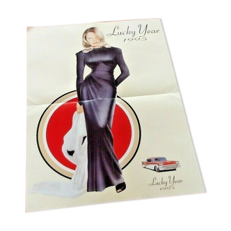 Advertising poster Pin Up 90 Years Format 610X450 mm