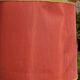 Floor lamp with shelf of the 40s/50s in beech lampshade red fabric