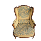 Louis XVI bergère armchairs, late 19th - early 20th century