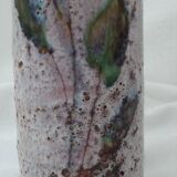 Vallauris ceramic tube vase by Bonaudi Françis