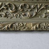 Painting, still life, bouquet of flowers, tulips and ferns