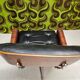 Fauteuil lounge cuir noir 1970 vintage