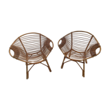 2 rattan chairs