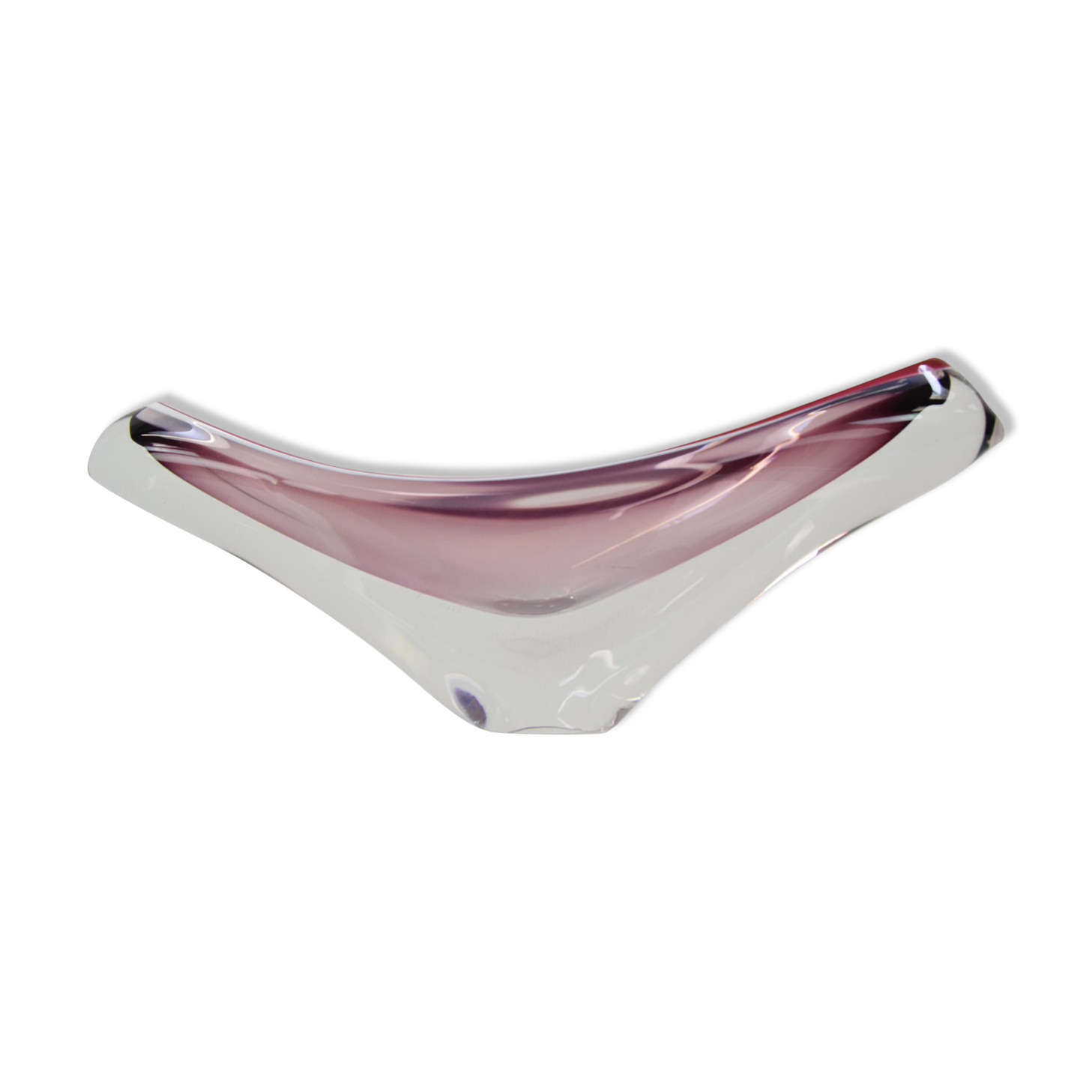 Mid-century Glass Bowl,designed Josef Hospodka for Chribska,1960's.