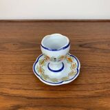 Henriot egg cup, Quimper France, hand painted