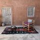 Berber carpet Boucherouite 126 x 269 cm