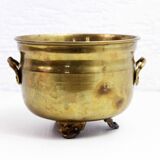 Cahce pot en laiton années 60