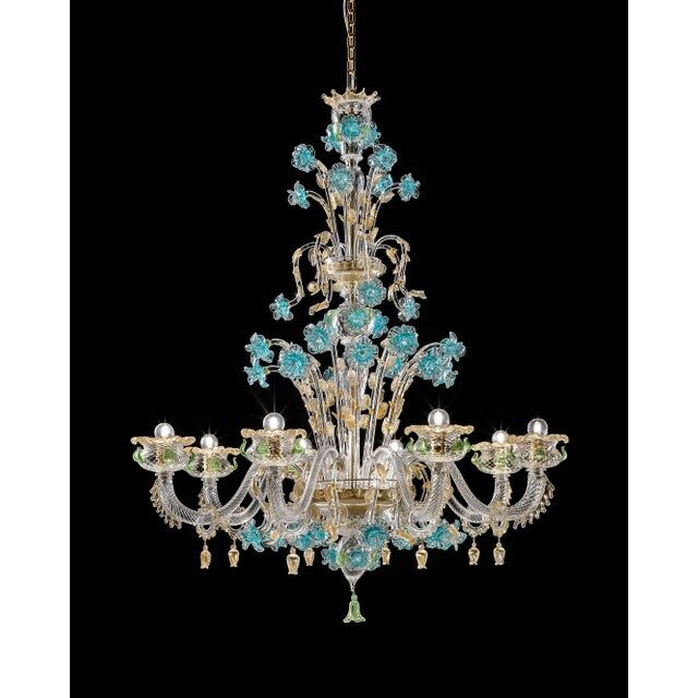 Early 21st century Murano glass chandelier