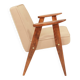 Vintage chair in beige velvet designed by Chierowski.