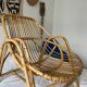 Vintage rattan armchair
