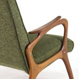 Fauteuil 'Rondeling' | design moderne du milieu du siècle en teck