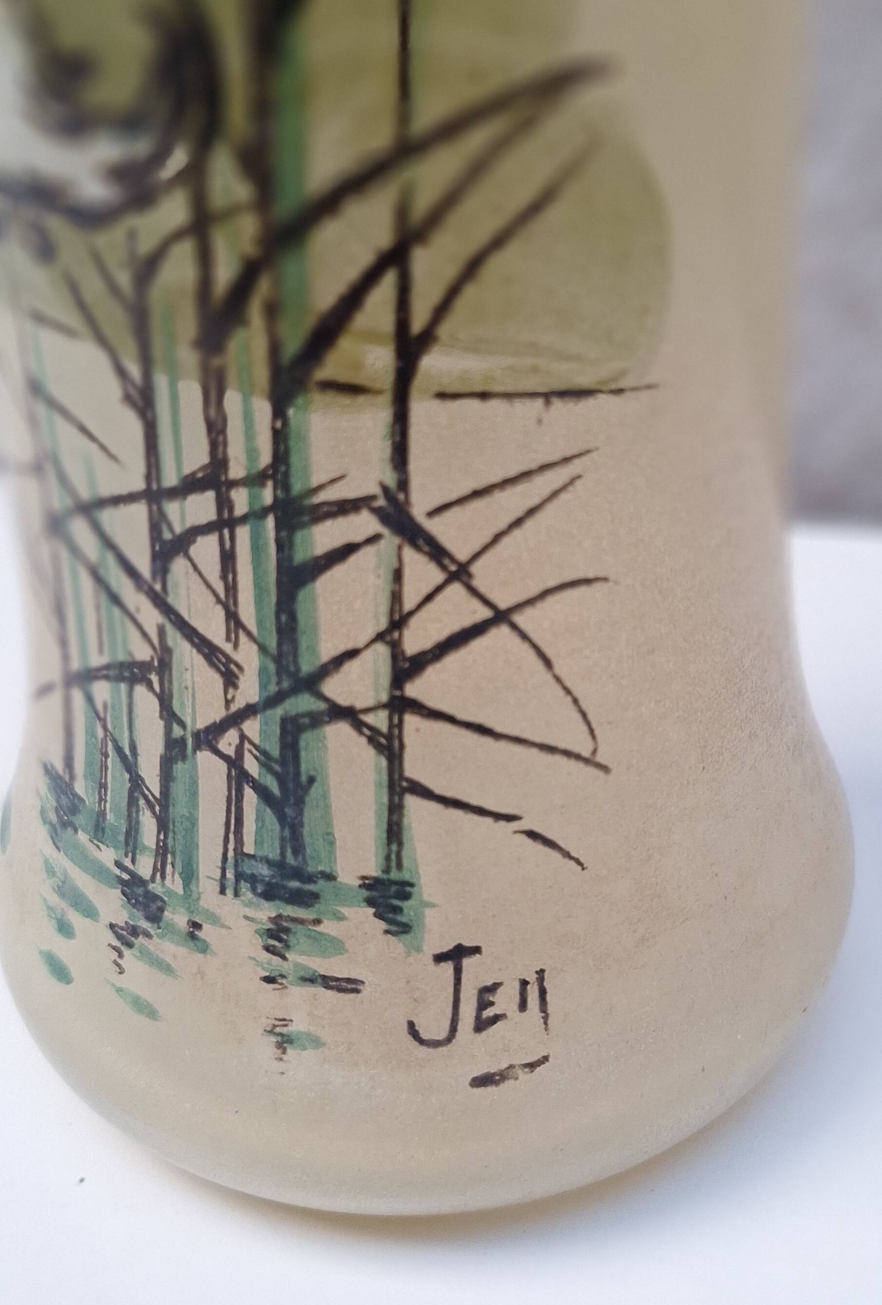 PAINTED VASE JEM PRODUCTION LEGRAS 1920-1944