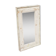 Indian Mirror Old Patinated Teak Wood to Fix