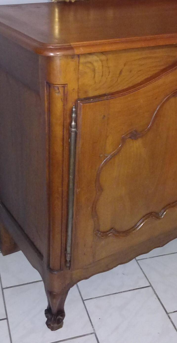 Louis XV oak and cherry wood sideboard