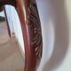 Console with curved legs - mahogany - Louis XV style - carved wood