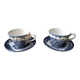 2 Churchill Staffordshire English Bone China Teacups