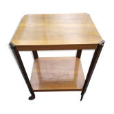 Rolling table serves vintage art deco TV table