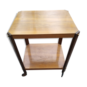 Rolling table serves vintage art deco TV table