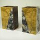 Pair of Art Deco marble bookends