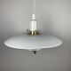 Large Danish AB BELID pendant lamp with handle, white, 1970/80