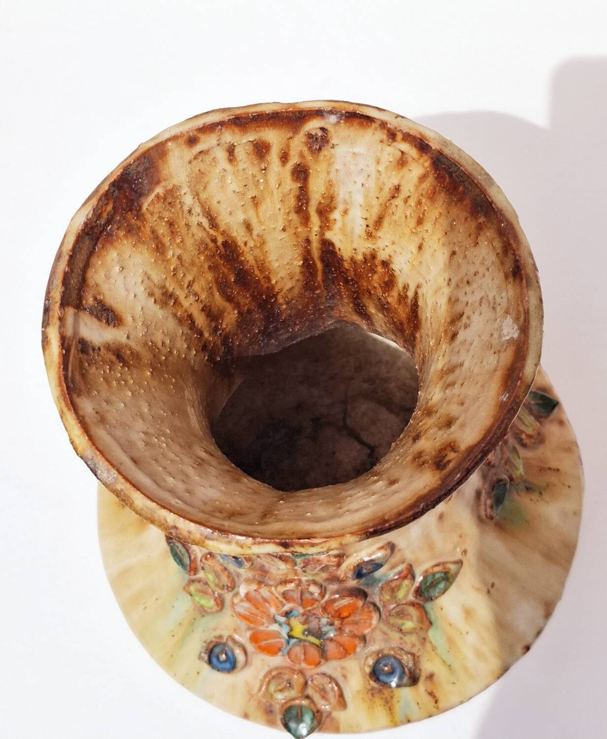 Ceramic vase La Roue1970 VALLAURIS
