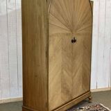 Penderie anglaise art déco en noyer des années 1930