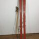 Old pair of wooden skis - vintage sport